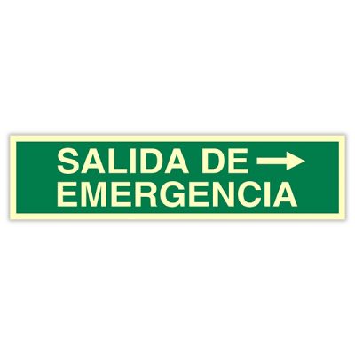 Señal Salida de Emergencia Derecha Ebersign