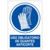 obligatorio guantes anticorte