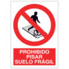 prohibido pisar suelo frágil