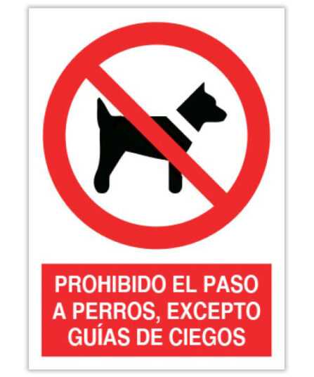 prohibido el paso a perros
