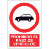 prohibido el paso de vehículos