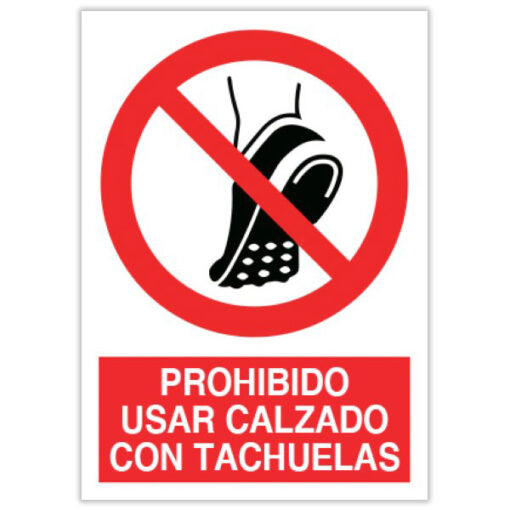 prohibido usar calzado con tachuelas