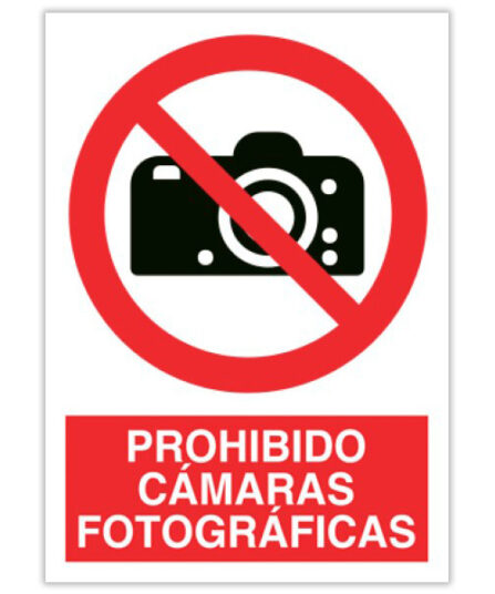 prohibido cámaras fotográficas
