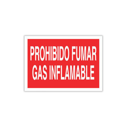 Prohibido Fumar Gas Inflamable