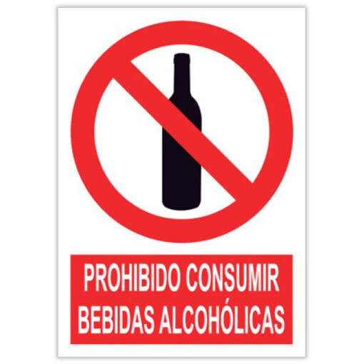 prohibido consumir bebidas alcoholicas
