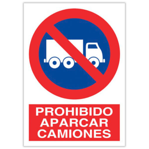 prohibido aparcar camiones