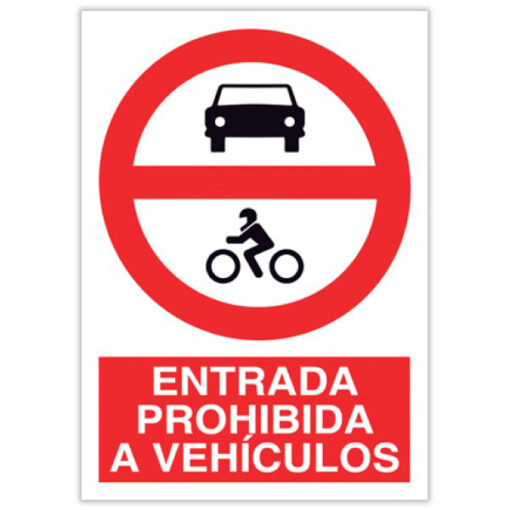 entrada prohibida a vehiculos