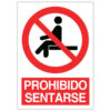 prohibido sentarse