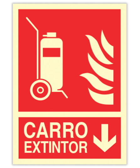 Carro Extintor - Flecha Abajo