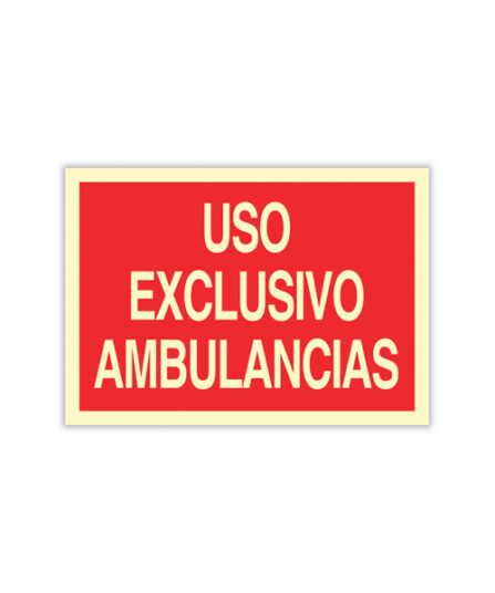 Uso Exclusivo de Ambulancias