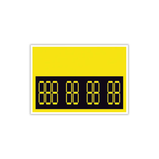 Cartel Vacío con Dígitos Modulares