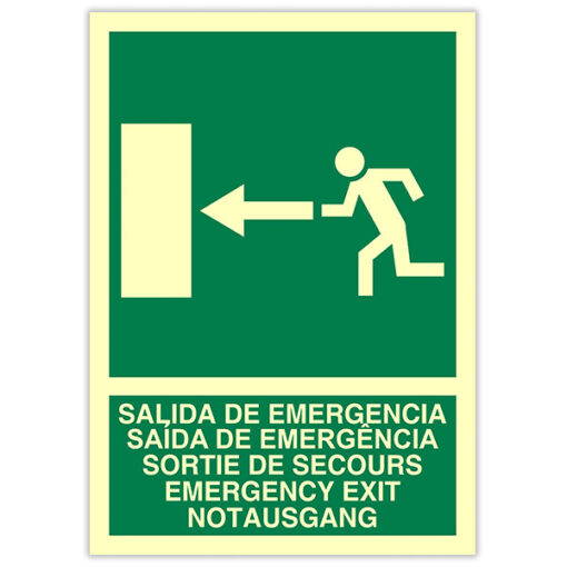 Salida de Emergencia (Idiomas) (Izquierda)