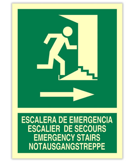 Escalera de Emergencia (Idiomas) (Derecha)