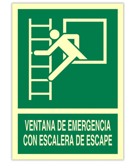 Ventana de Emergencia con Escalera de Escape