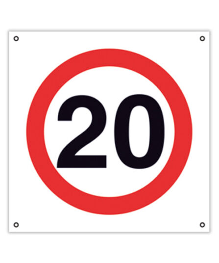 Prohibido Circular a Más de 20 km por Hora