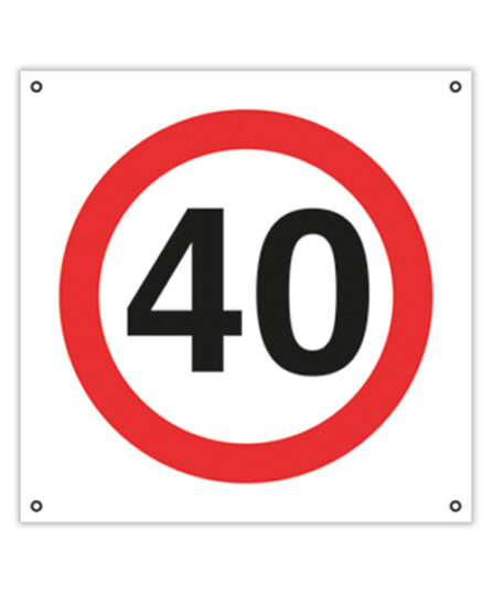 Prohibido Circular a Más de 40 km por Hora