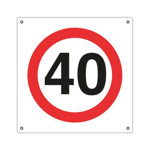 Prohibido Circular a Más de 40 km por Hora