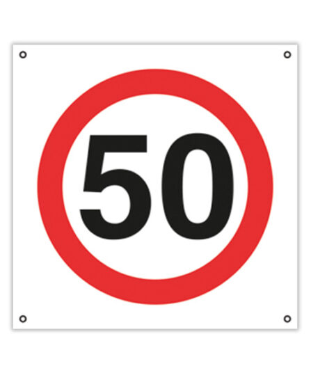 Prohibido Circular a Más de 50 km por Hora