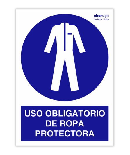 uso obligatorio de ropa protectora