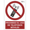prohibido el uso de teléfonos móviles