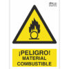 peligro material combustible
