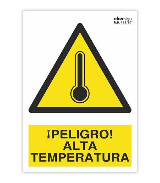 peligro alta temperatura