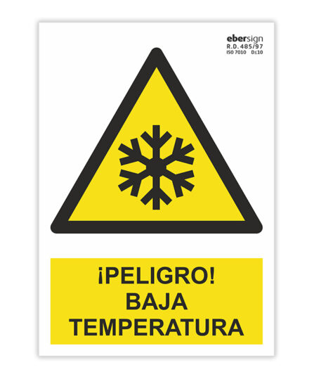 peligro baja temperatura