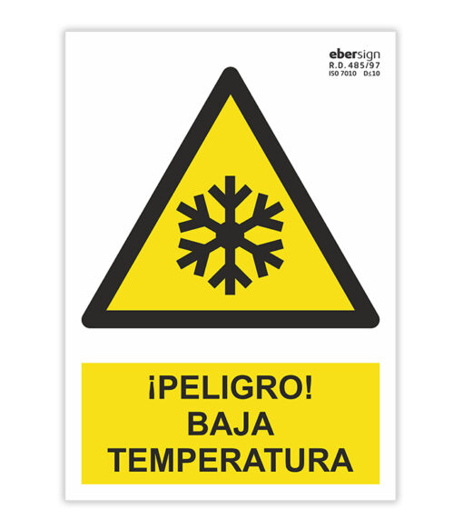peligro baja temperatura