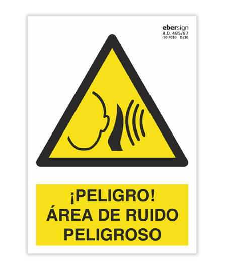 peligro área de ruido peligroso
