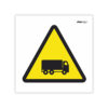 señal de obras peligro de camiones