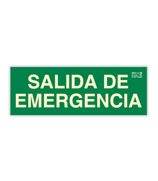 señal de evacuación salida de emergencia