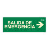 señal de evacuación salida de emergencia flecha derecha